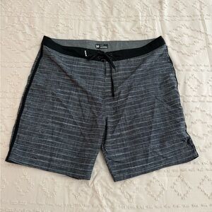 Hurley Men's Black and Gray Board Shorts